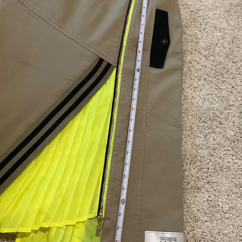P.E NATION PROPEL SKIRT. SIZE: XS, BROWN/NEON YELLOW. - Picture 3 of 14